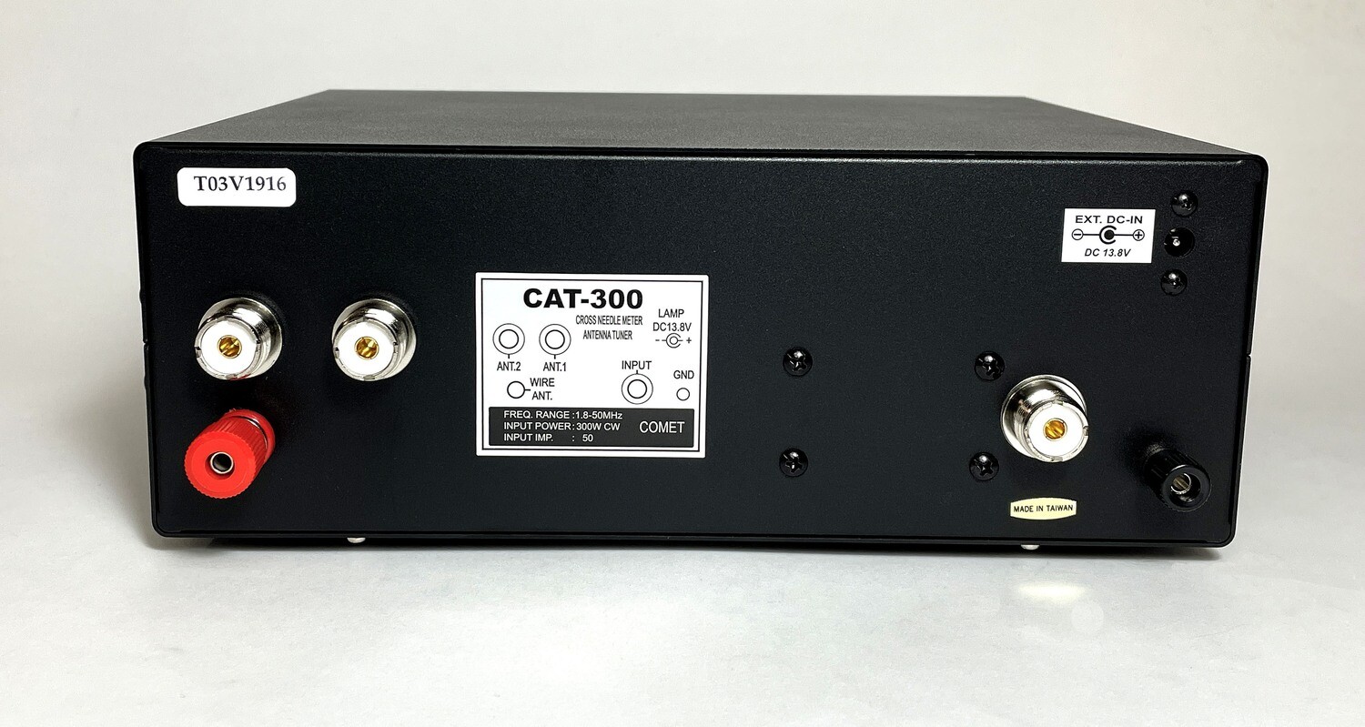 COMET CAT-300 1.8MHZ - 50MHZ MANUAL ANTENNA TUNER COMET CAT-300 1.8MHZ - 50MHZ MANUAL ANTENNA TUNER