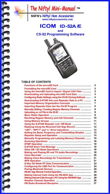 NIFTY MANUAL ICOM ID-52A