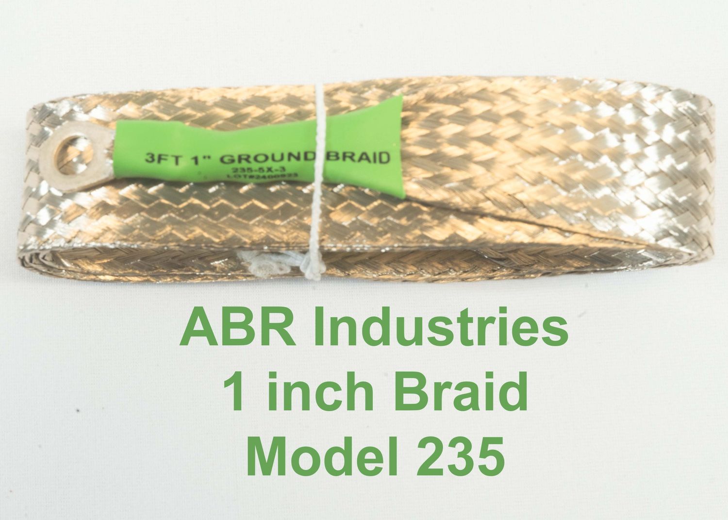 ABR 235-5X-3  (1&quot; X3&#39; with 1/4&quot; ring terminals)