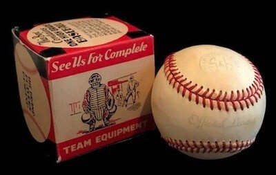 1930-40’s Official League Baseball, Mint in the Original Box