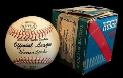 1940’s Warren Spahn Endorsed Hutch Brand Baseball MINT in the Original Box