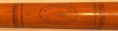 1880’s Baseball Ring Bat used by Sam Chase of Yale University