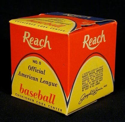 1950’s Reach Official American League Baseball, President Joe Cronin