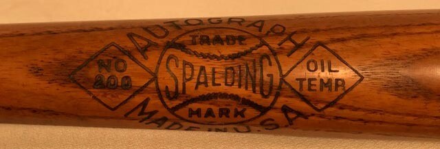 1930 - 1933 Ossie Orwell Spalding Autograph 200 Series Baseball Bat