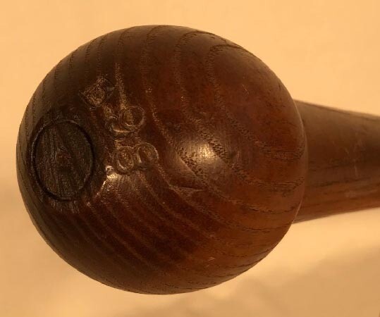 Circa 1905 Ball Balance Baseball Bat from Louisville Slugger