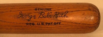 Vintage Baseball Bat - 1930 Babe Ruth Louisville Slugger Baseball Bat