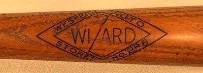 1930’s Jimmie Foxx Bat made by Wizard - the Western Auto Stores No. 286