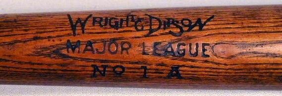 1910’s Wright &amp; Ditson MAJOR LEAGUE Baseball Bat