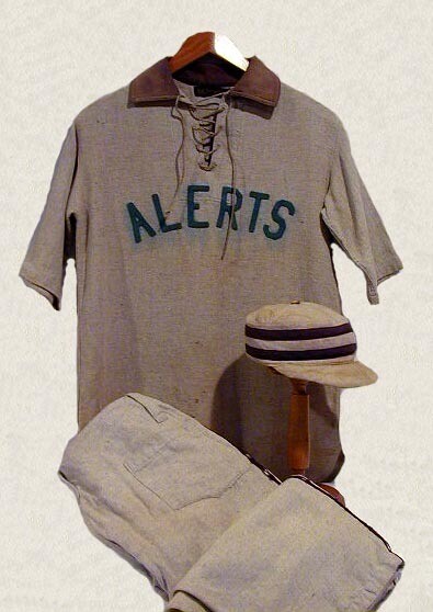 Baseball Uniform with Lace Up Jersey and Pillbox Style Cap