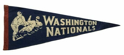 Antique Baseball Pennant - Washington Nationals