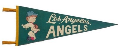 Antique Baseball Pennant - Los Angeles Angels