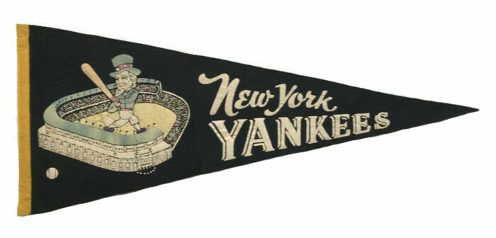 Antique Baseball Pennant - Los Angeles Dodgers