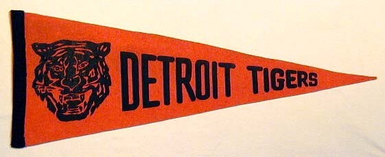 1940’s Detroit Tigers Felt Pennant
