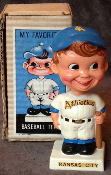 1960’s Kansas City Athletics Bobble Head Doll