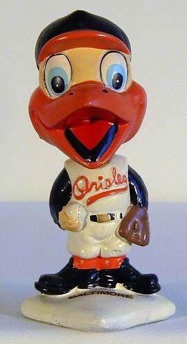 1960’s Baltimore Orioles White Base Bobble Head Doll