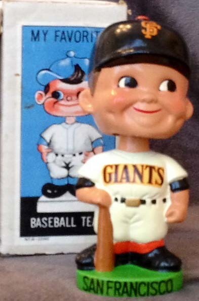 1960’s San Francisco Giants Green Base Bobble Head Doll