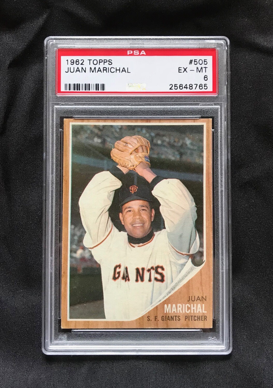 1962 Topps Juan Marichal #505 Baseball Card PSA 6