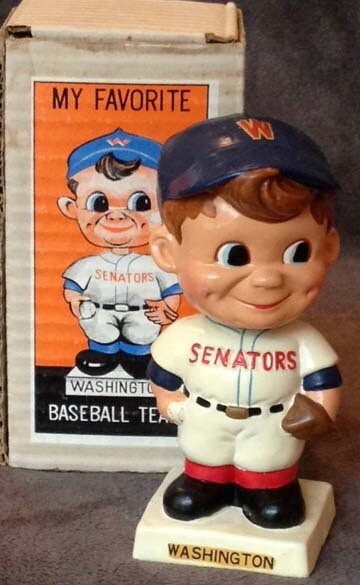 1960’s Washington Senators Bobble Head Doll