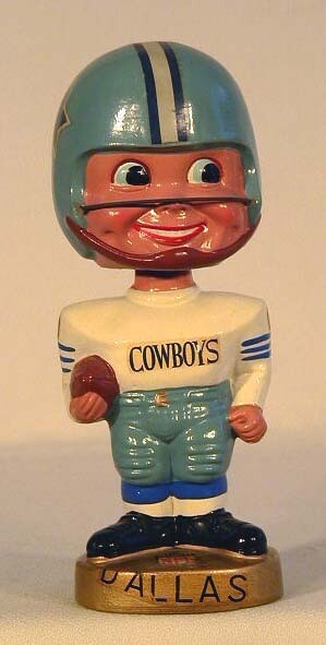 1960's Dallas Cowboys Football Bobble Head Doll