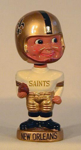 1960&#39;s New Orleans Saints Football Bobble Head Doll