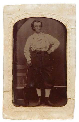 19th Century Baseball Tintype Photo