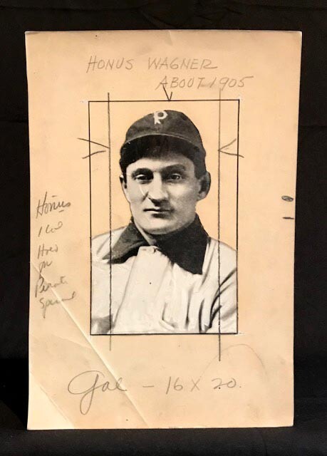 Circa 1905 Honus Wagner Wire Photo