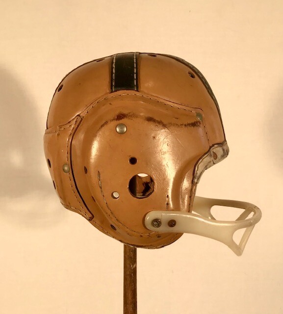 Notre Dame Leather Football Helmet - 1940&#39;s