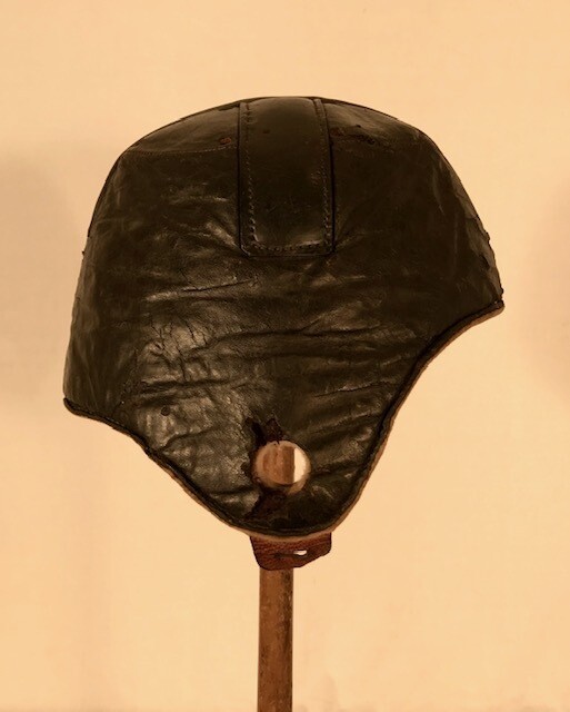 1910 Spalding Harvard Style Leather Football Helmet