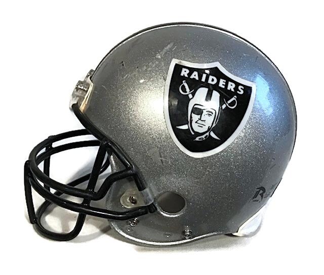 2010 Oakland Raiders Game Used Football Helmet - Riddell