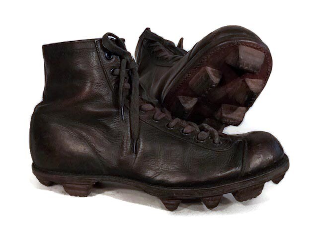 Vintage Football Shoes by KenWel - Stacked Leather Cleats