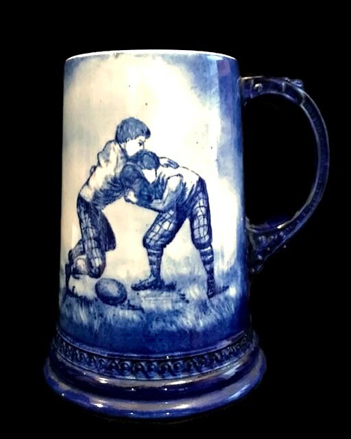 Turn of the Century Football Stein - Scrum