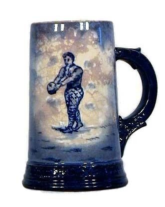 Antique Football Stein - Turn of the Century