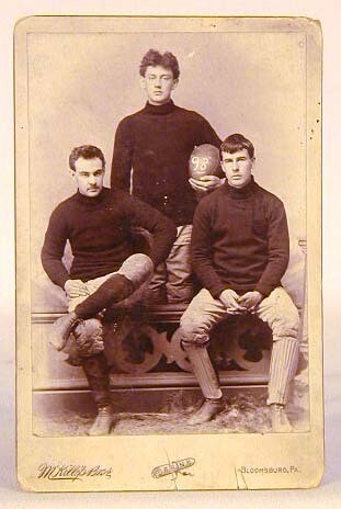 1893 Football Cabinet Card Photo of Bloomsburg University in Pennsylvania