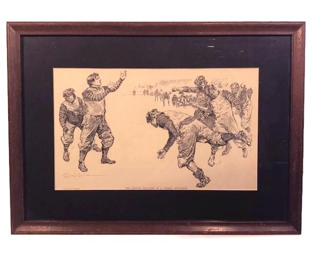 1895 Football Print - The Leading Features of a Liberal Education