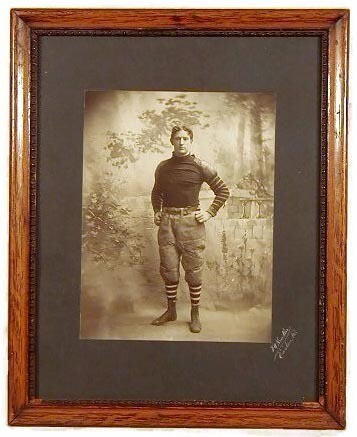 Turn of the Century Large Photo of Vintage Football Player