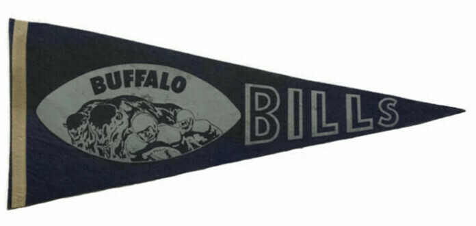 Antique Football Pennant - Buffalo Bills