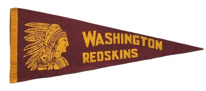 Vintage Football Pennant - Washington Redskins