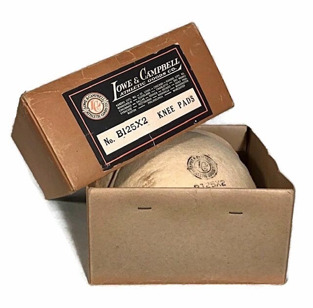 1930&#39;s Lowe &amp; Campbell Basketball Knee Pads MINT in Box