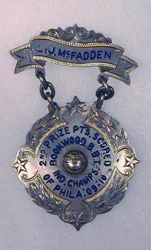 1909-10 Two-Piece Basketball Award Medal