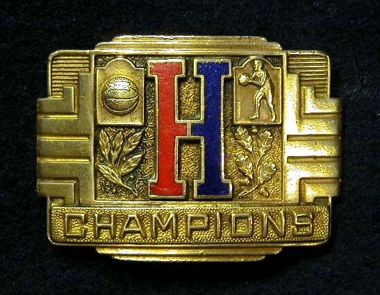 1920-30&#39;s Brass Basketball “Champions” Belt Buckle