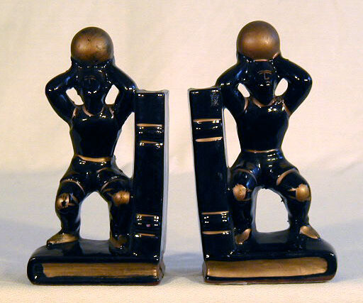 1930’s Art Deco Basketball “Bookends”