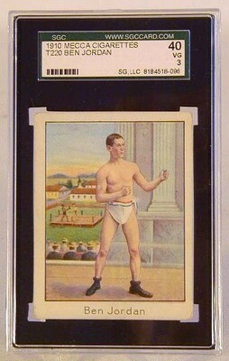 1910 Mecca Cigarettes T220 Ben Jordan Boxing Card, SGC 40