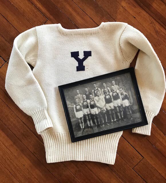 1900-1903 Yale Boxing Team Photo and Letter Sweater