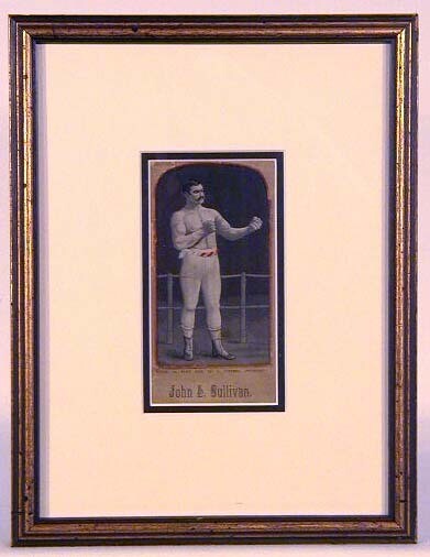 1888 John L. Sullivan Silk Stevengraph