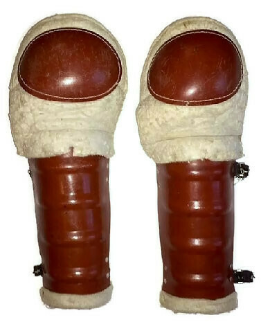 Vintage Hockey Shin Guards - 1930's Vintage Hockey Shin Guards - 1930's