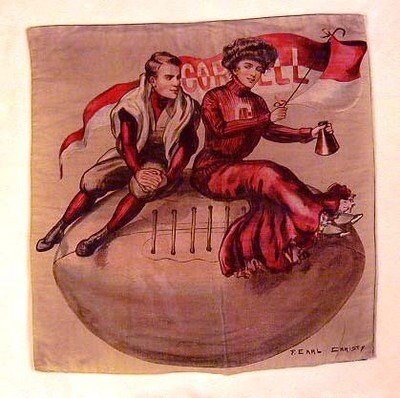 1907 University of Cornell Football Pillow Cover by F. Earl Christy