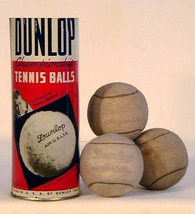 1920's Vinnie Richards Tear-Top Tennis Ball Can - Dunlop