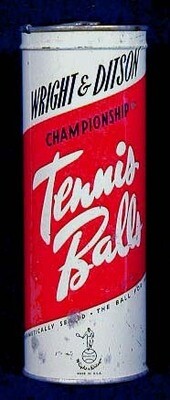 Patented 1927 Wright & Ditson Tennis Ball Can – UNOPENED!