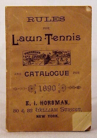 1890&#39;s Horsman Lawn Tennis Rules