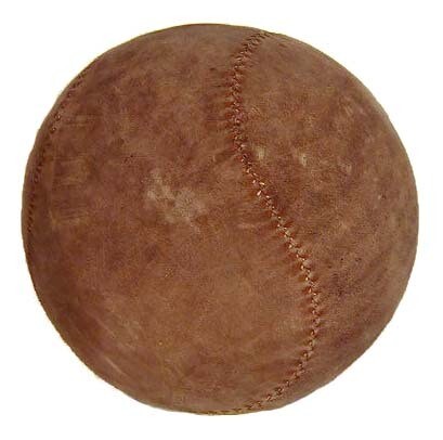 Turn of the Century Medicine Ball with Baseball Stitch Pattern